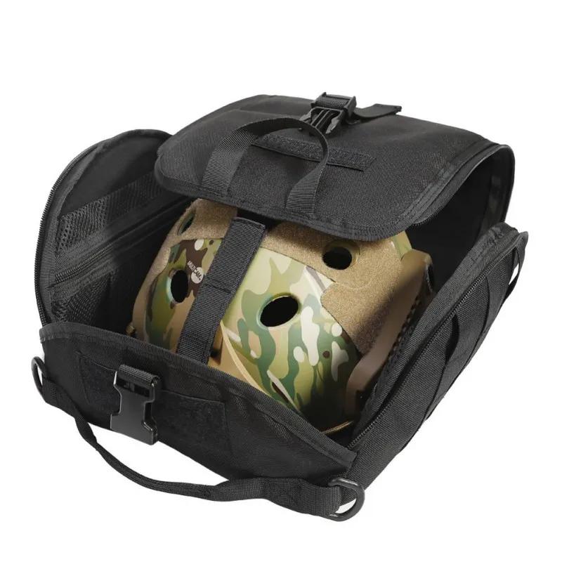 휴대용 나일론 얼굴 마스크 헬멧 보관 가방, 방수 몰 시스템, 전술 헬멧 보관 가방, 사냥용 핸드백, 1000D
